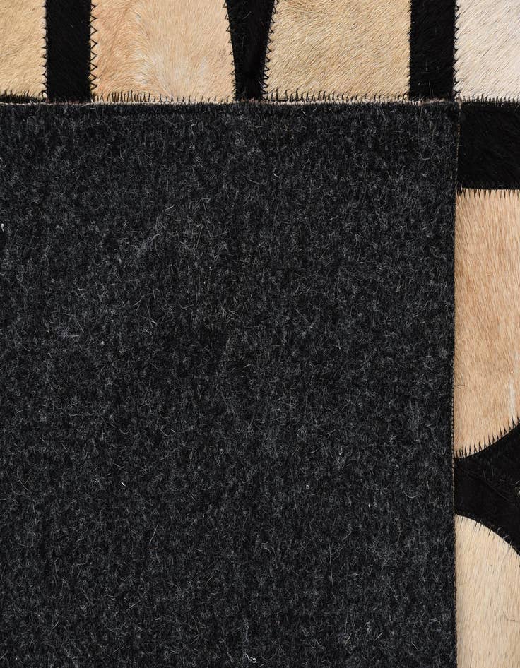 Detail image of 8' x 9' 10 Cowhide Leather Rug