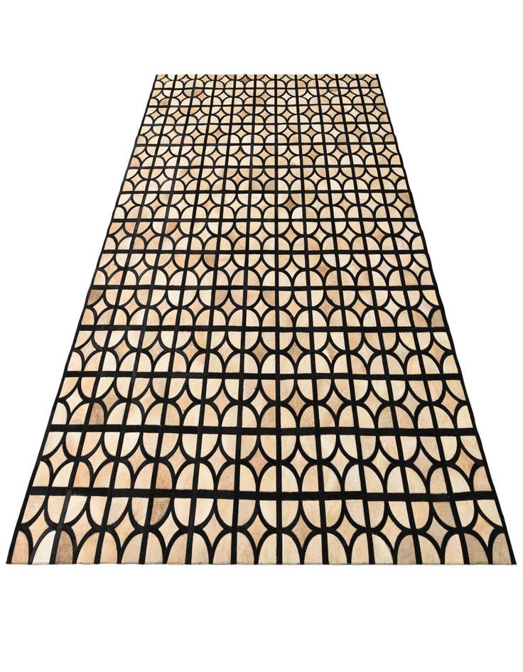 Detail image of 8' 1 x 10' Cowhide Leather Rug