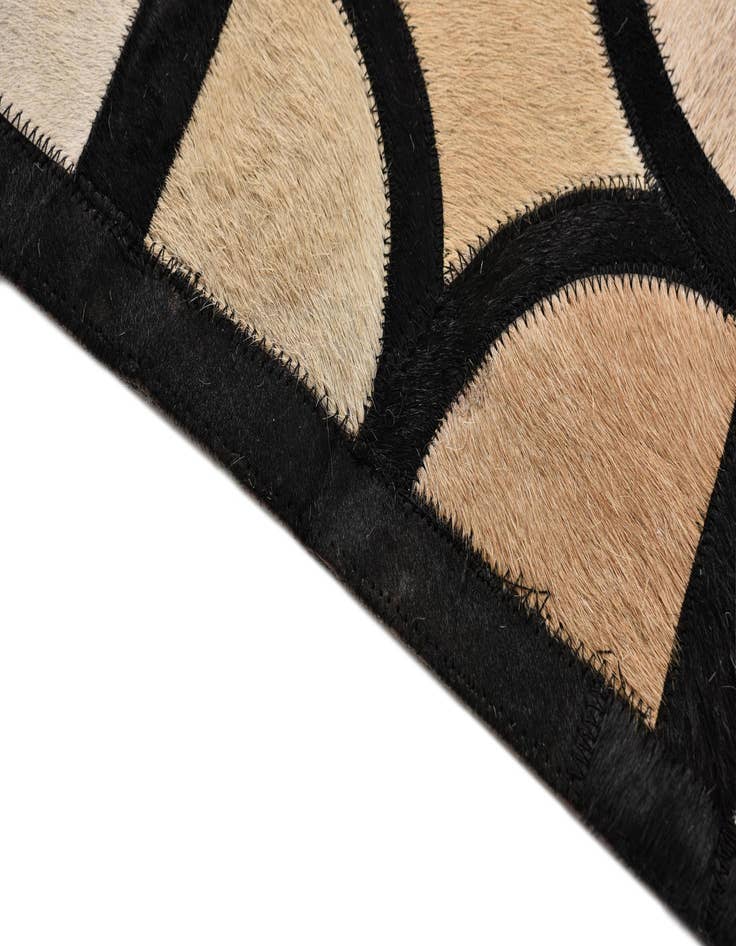 Detail image of 8' 1 x 10' Cowhide Leather Rug