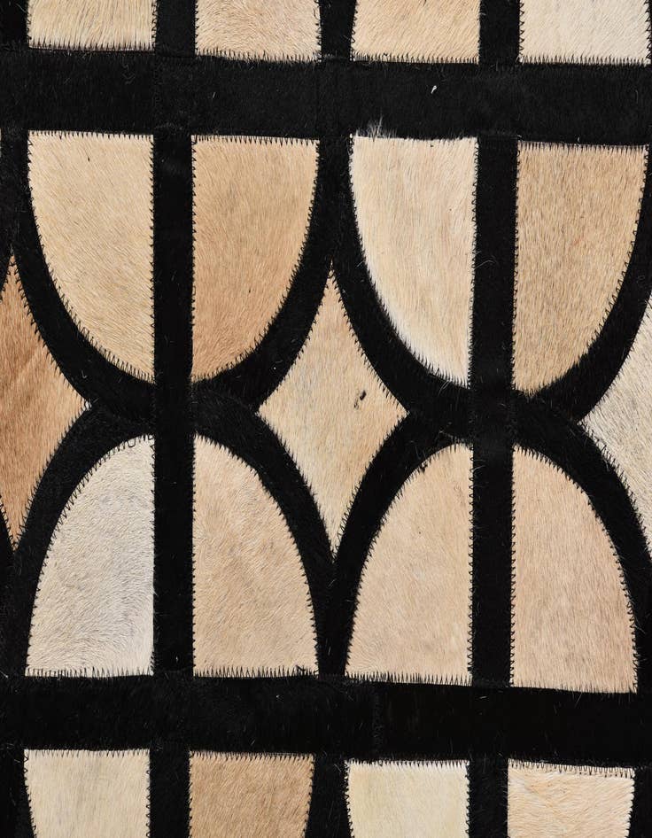 Detail image of 8' 1 x 10' Cowhide Leather Rug