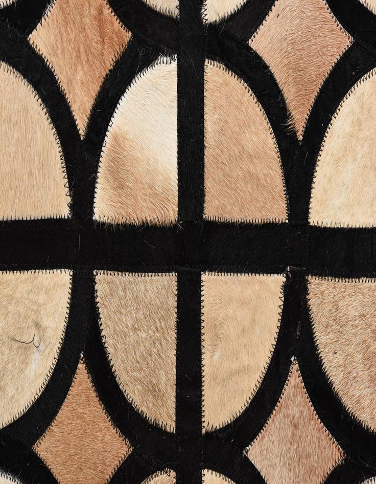 Detail image of 8' 2 x 10' Cowhide Leather Rug