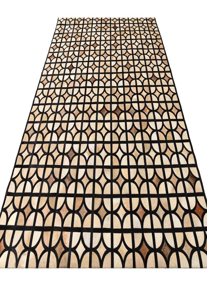 8' 2 x 10' Cowhide Leather Rug