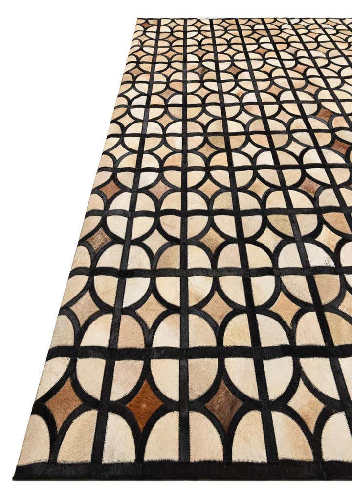 8' 2 x 10' Cowhide Leather Rug