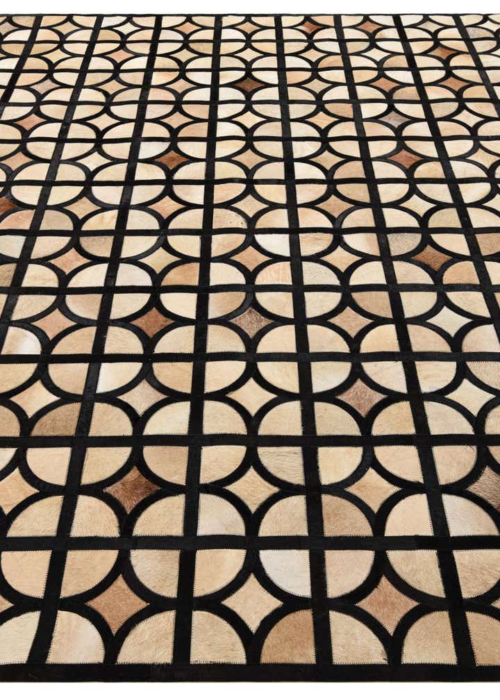 8' 2 x 10' Cowhide Leather Rug