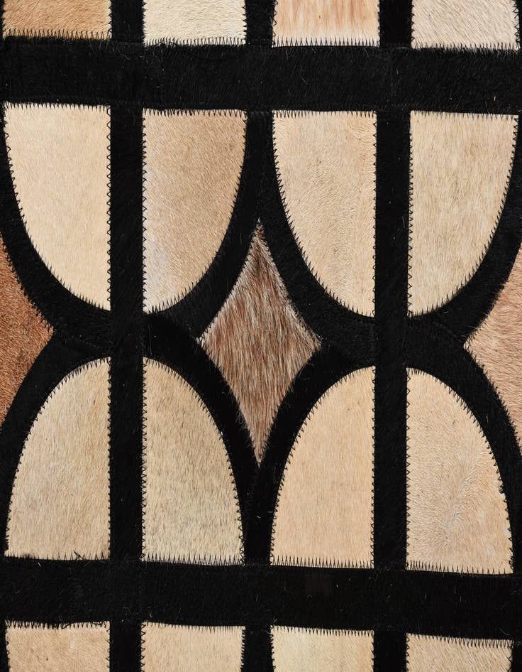 Detail image of 8' 2 x 10' Cowhide Leather Rug