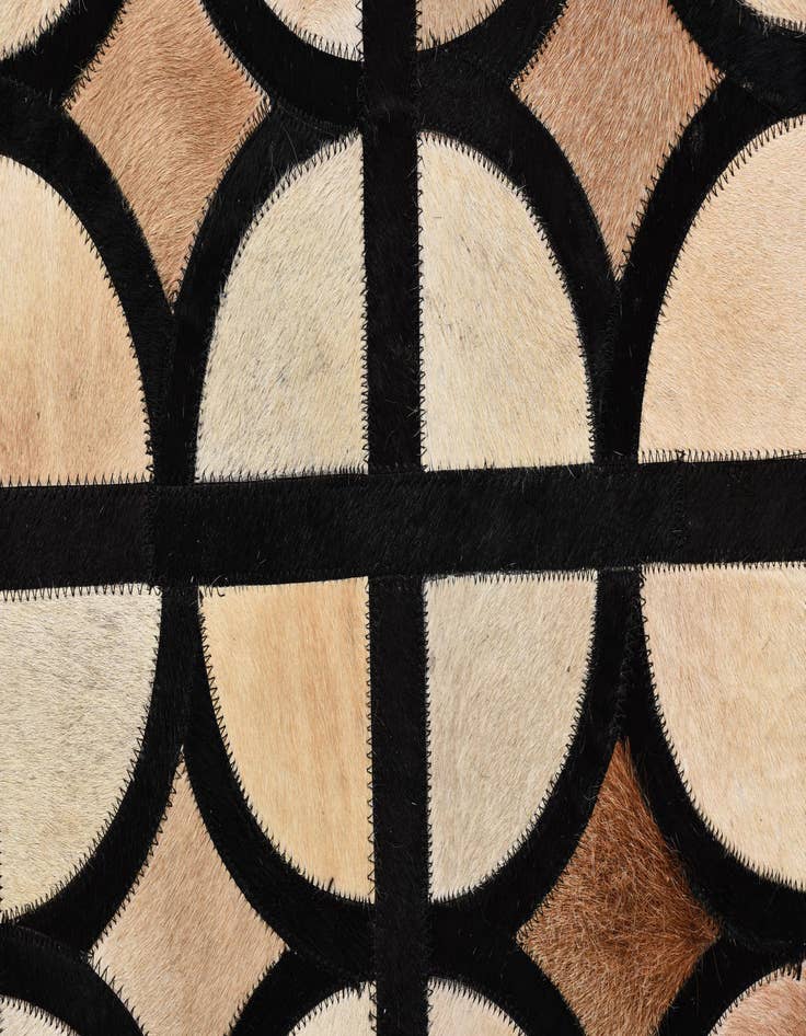 Detail image of 8' 2 x 10' Cowhide Leather Rug