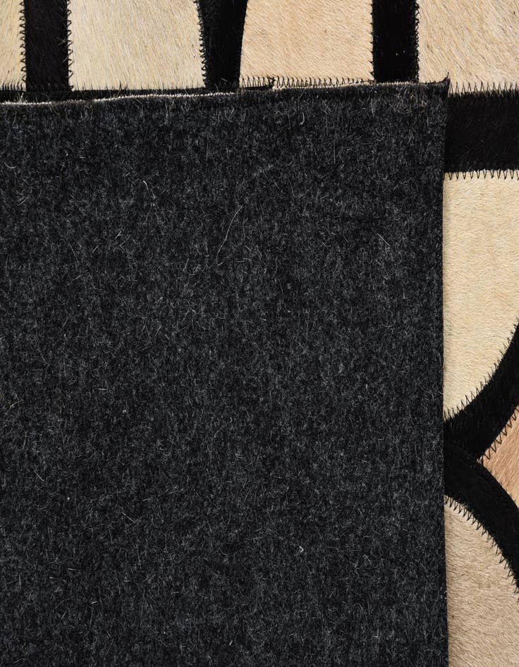 Detail image of 8' 2 x 10' Cowhide Leather Rug