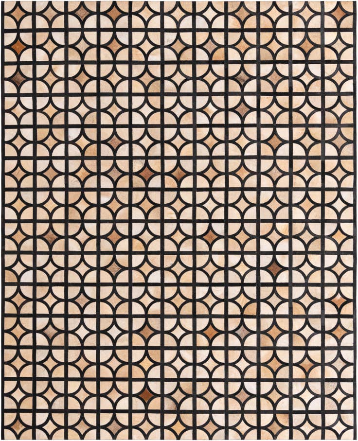 Detail image of 8' 2 x 10' Cowhide Leather Rug