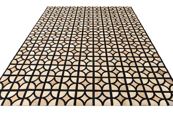 Detail image of 8' 2 x 10' Cowhide Leather Rug