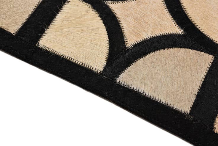 Detail image of 8' 2 x 10' Cowhide Leather Rug