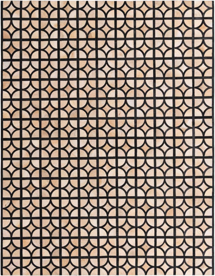 Detail image of 8' 2 x 10' Cowhide Leather Rug