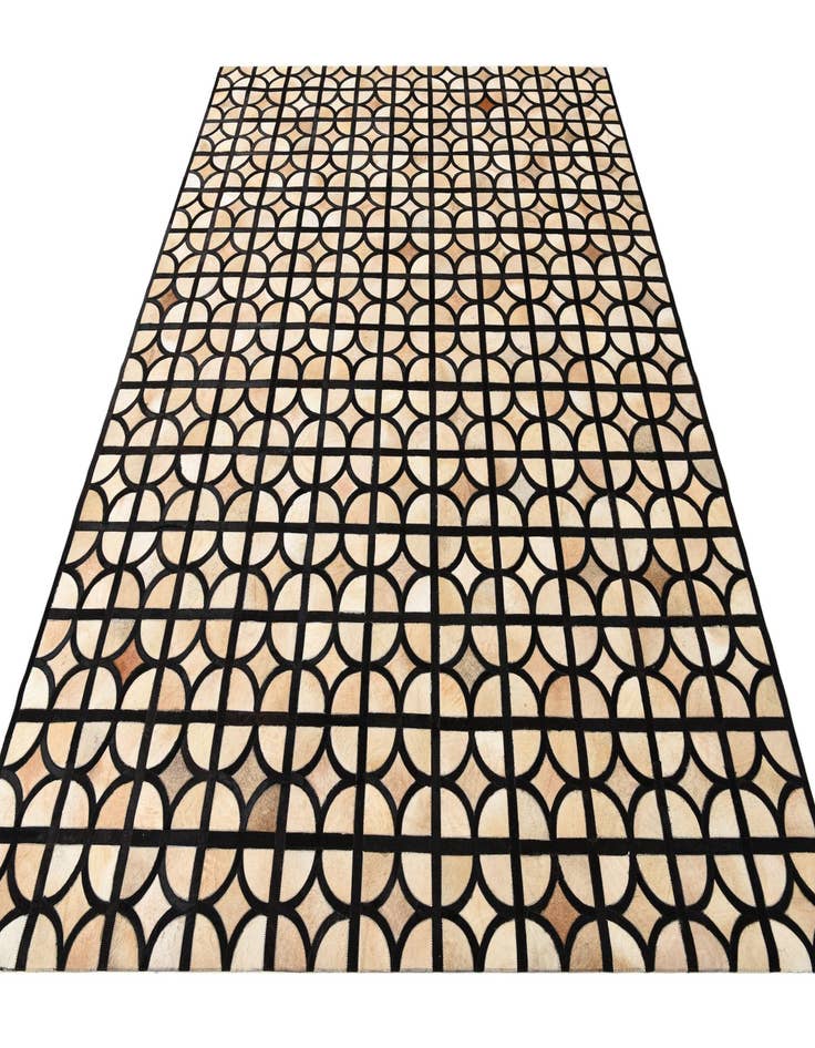 Detail image of 8' 1 x 10' Cowhide Leather Rug