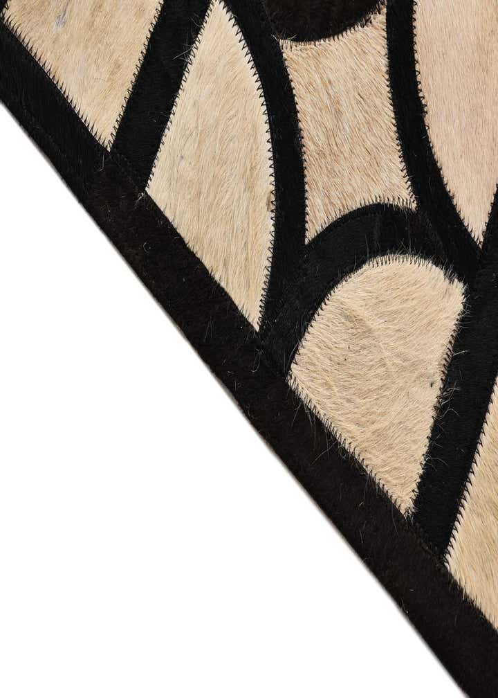 8' 1 x 10' Cowhide Leather Rug