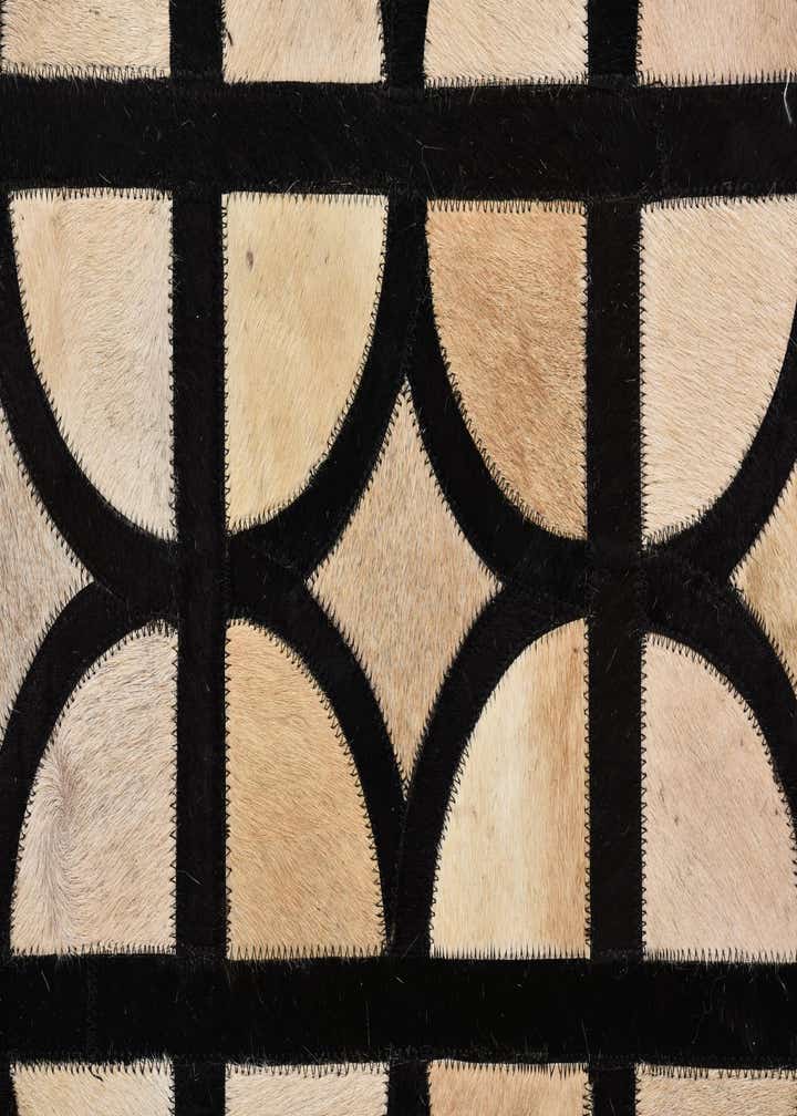 8' 1 x 10' Cowhide Leather Rug