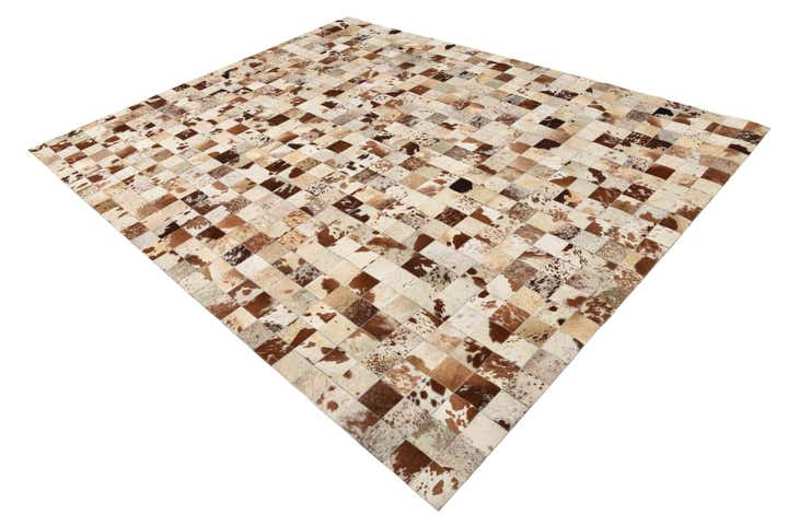 8' x 10' Cowhide Leather Rug