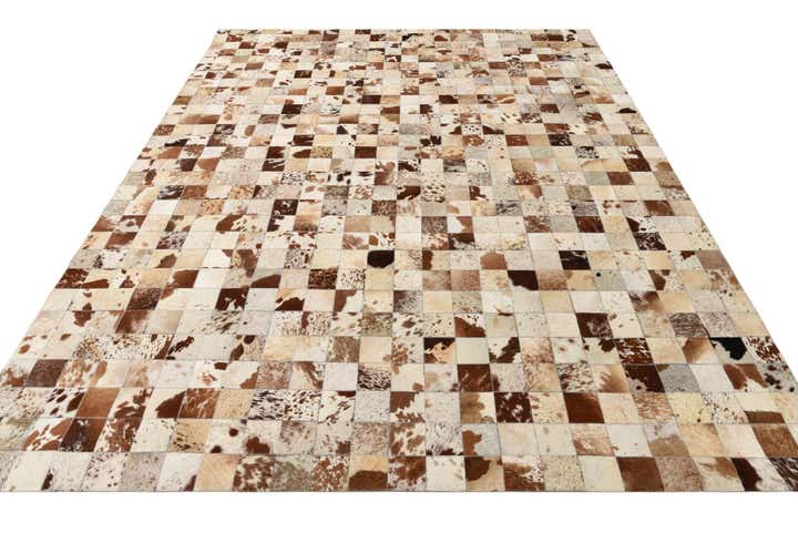 8' x 10' Cowhide Leather Rug