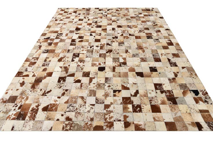 Detail image of 8' x 10' Cowhide Leather Rug