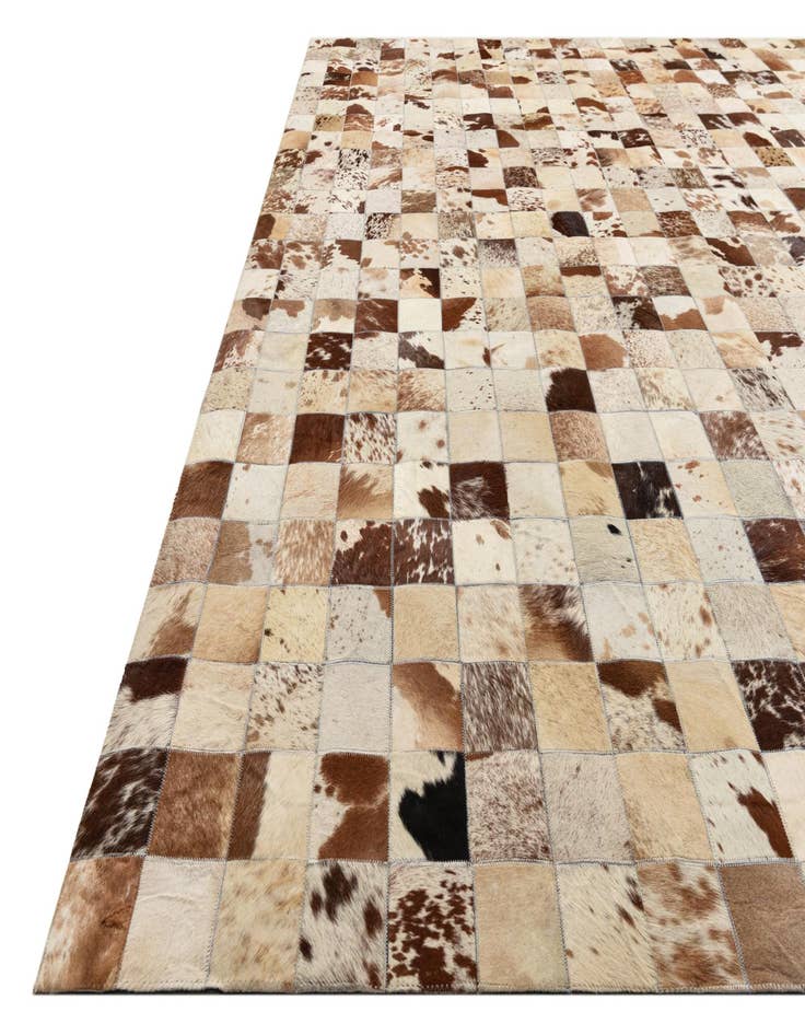 Detail image of 8' x 10' Cowhide Leather Rug