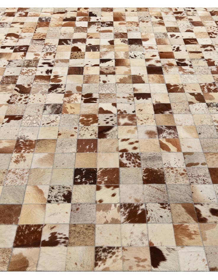 Detail image of 8' x 10' Cowhide Leather Rug