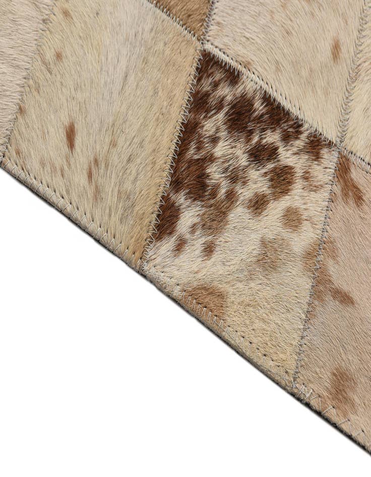 Detail image of 8' x 10' Cowhide Leather Rug