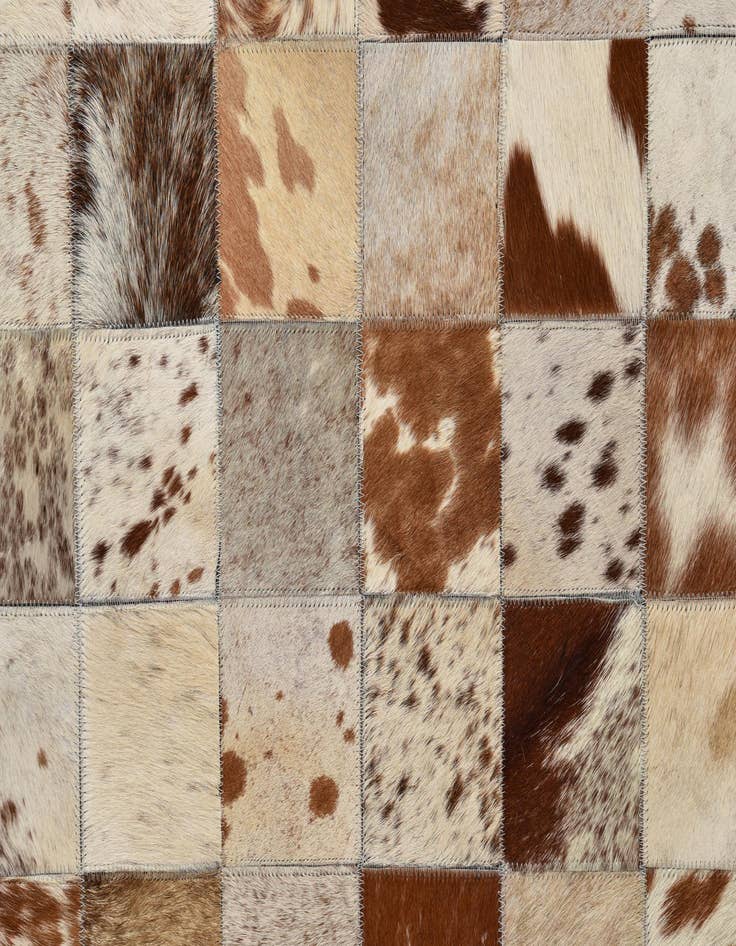 Detail image of 8' x 10' Cowhide Leather Rug