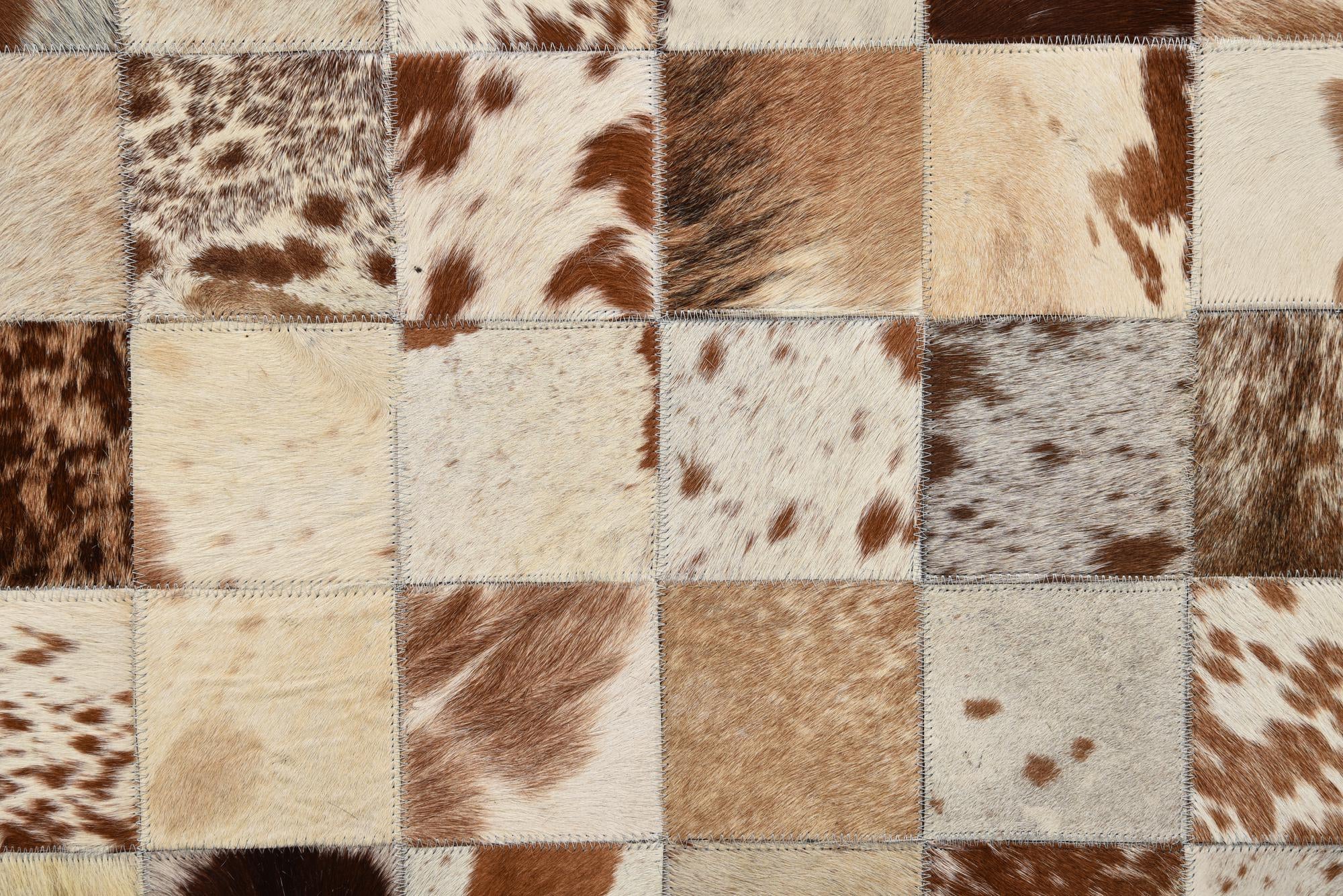 8' x 10' Cowhide Leather Rug