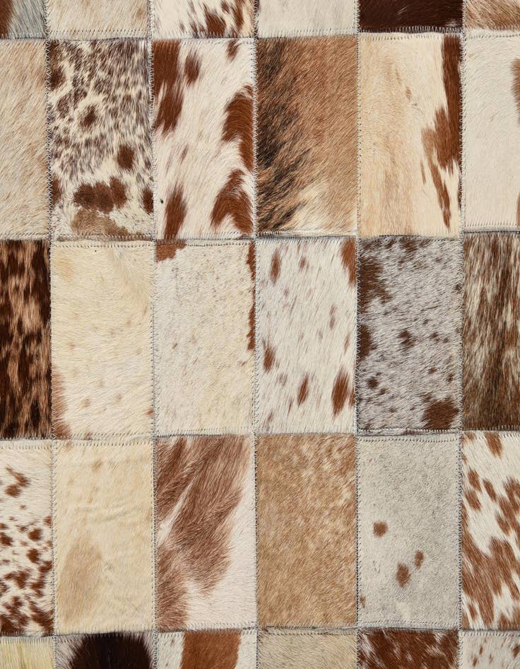 Detail image of 8' x 10' Cowhide Leather Rug