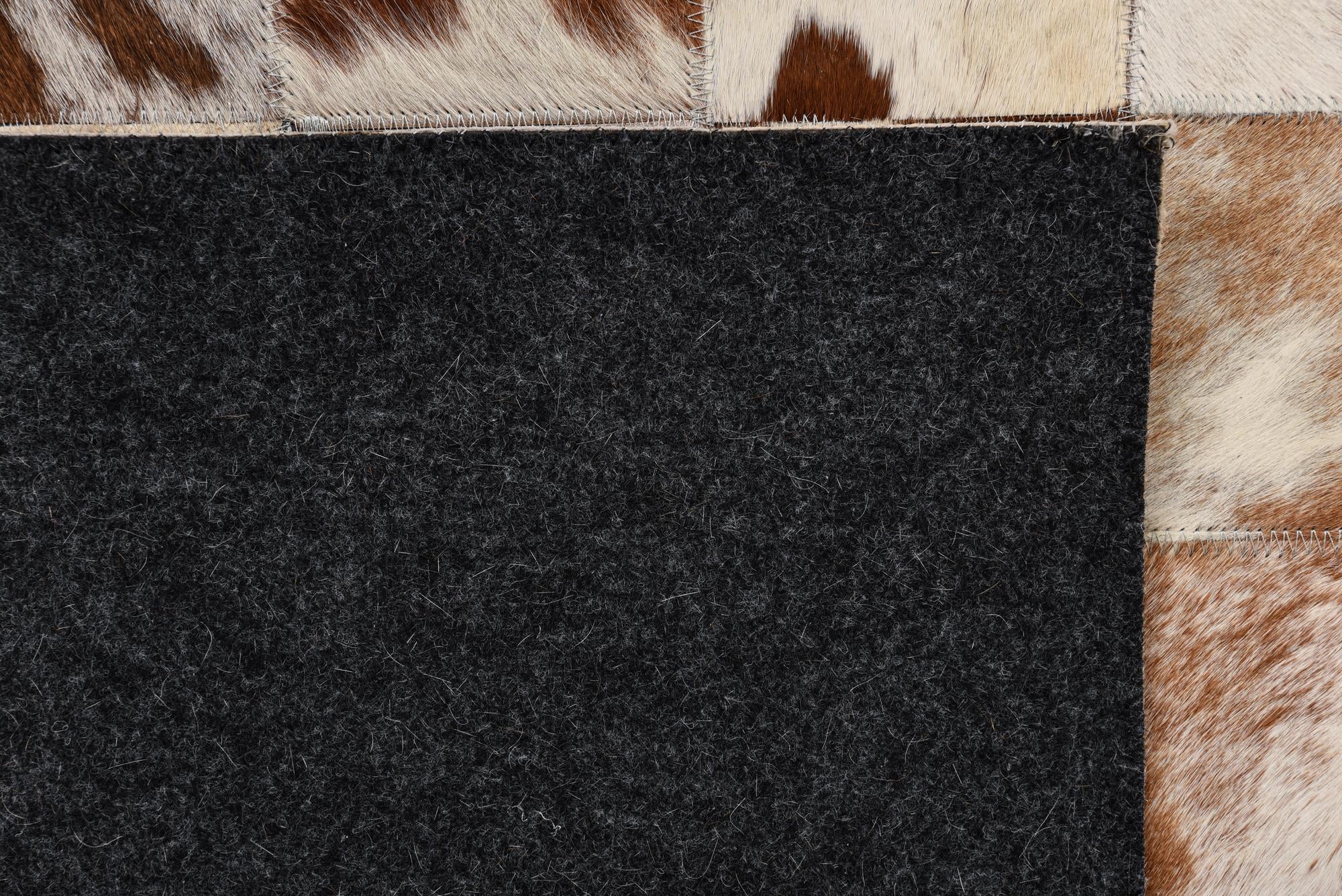 8' x 10' Cowhide Leather Rug