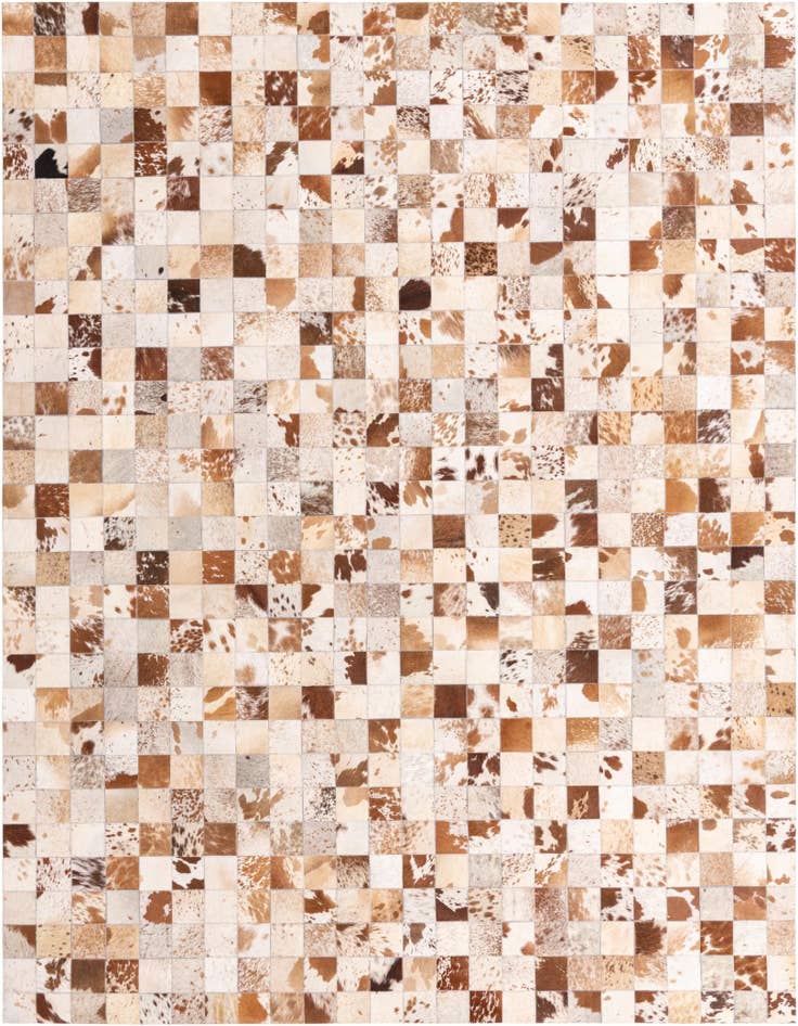 Detail image of 8' x 10' Cowhide Leather Rug