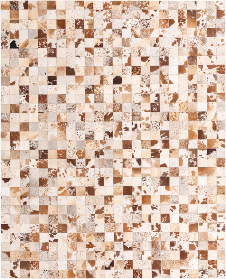 Detail image of 8' x 10' Cowhide Leather Rug