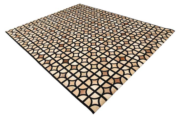 8' x 10' Cowhide Leather Rug