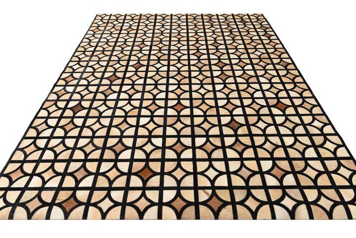 8' x 10' Cowhide Leather Rug