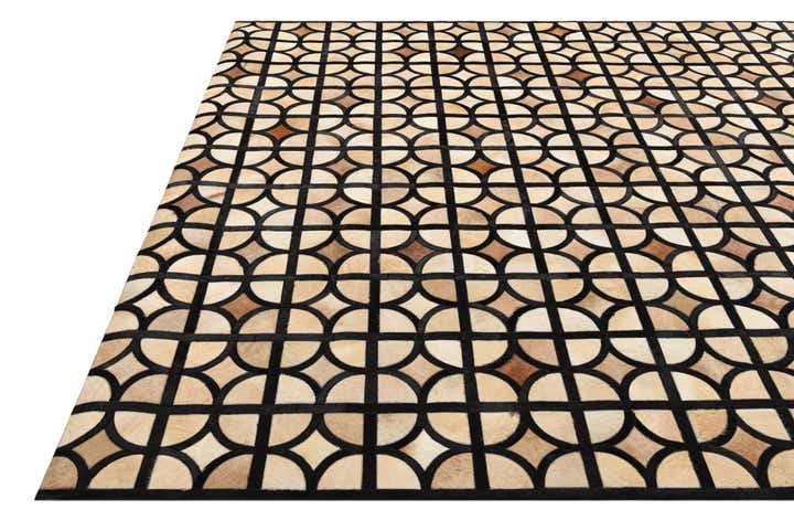 8' x 10' Cowhide Leather Rug