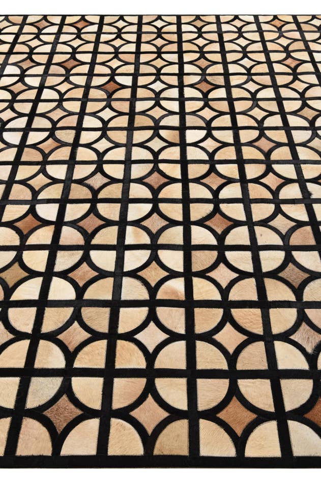Detail image of 8' x 10' Cowhide Leather Rug