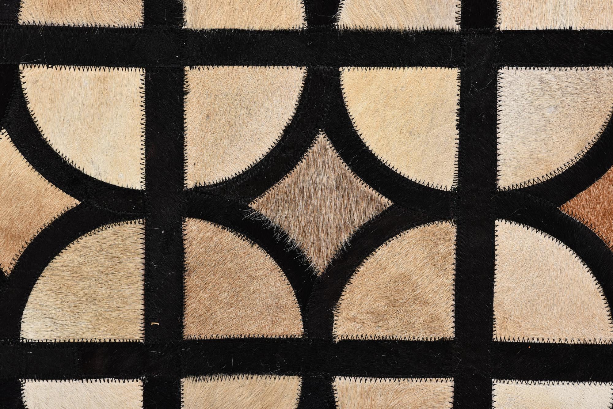 8' x 10' Cowhide Leather Rug