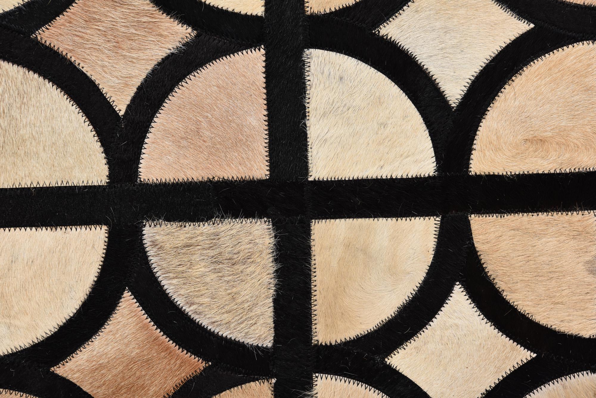 8' x 10' Cowhide Leather Rug