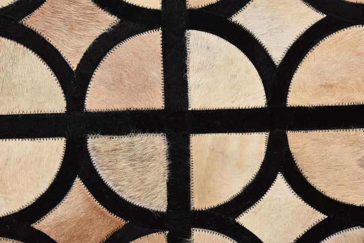 8' x 10' Cowhide Leather Rug