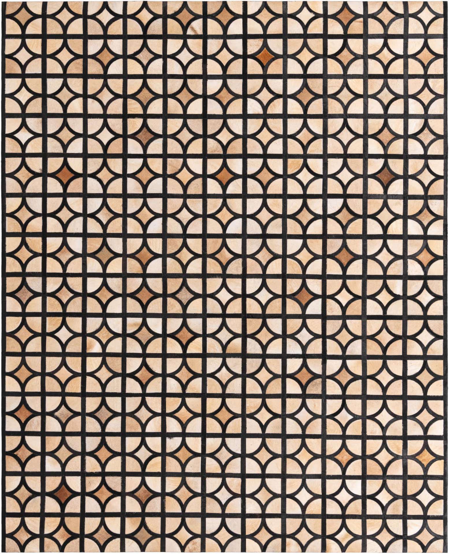 8' x 10' Cowhide Leather Rug