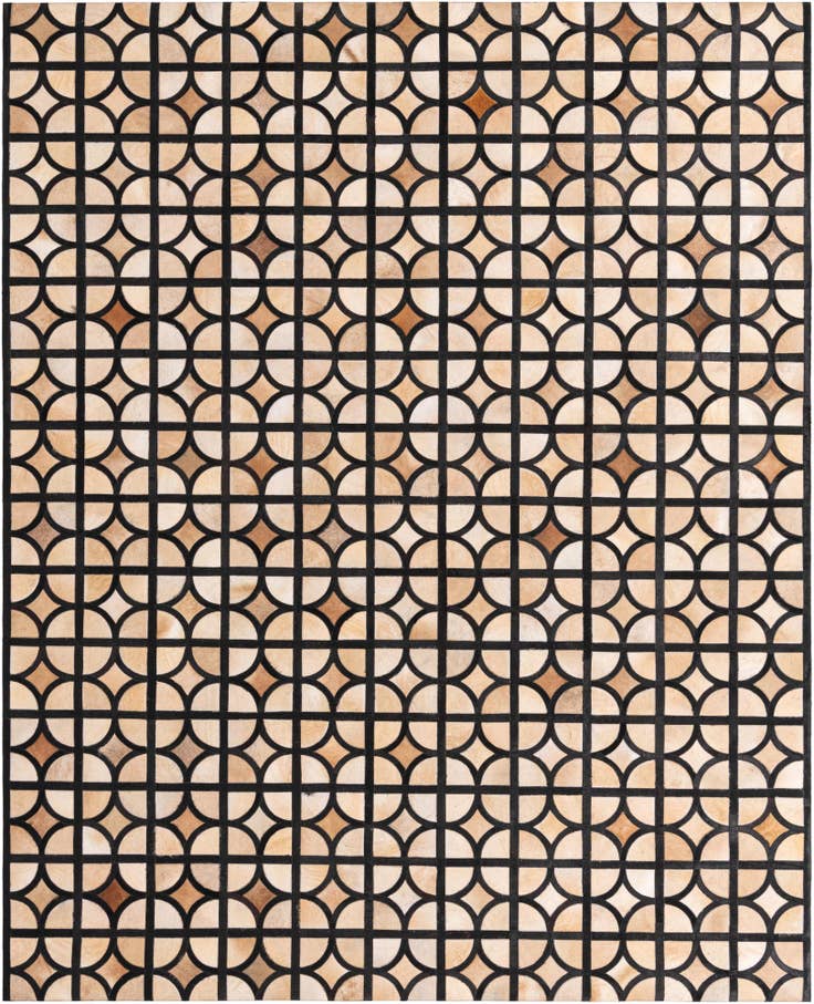 Detail image of 8' x 10' Cowhide Leather Rug