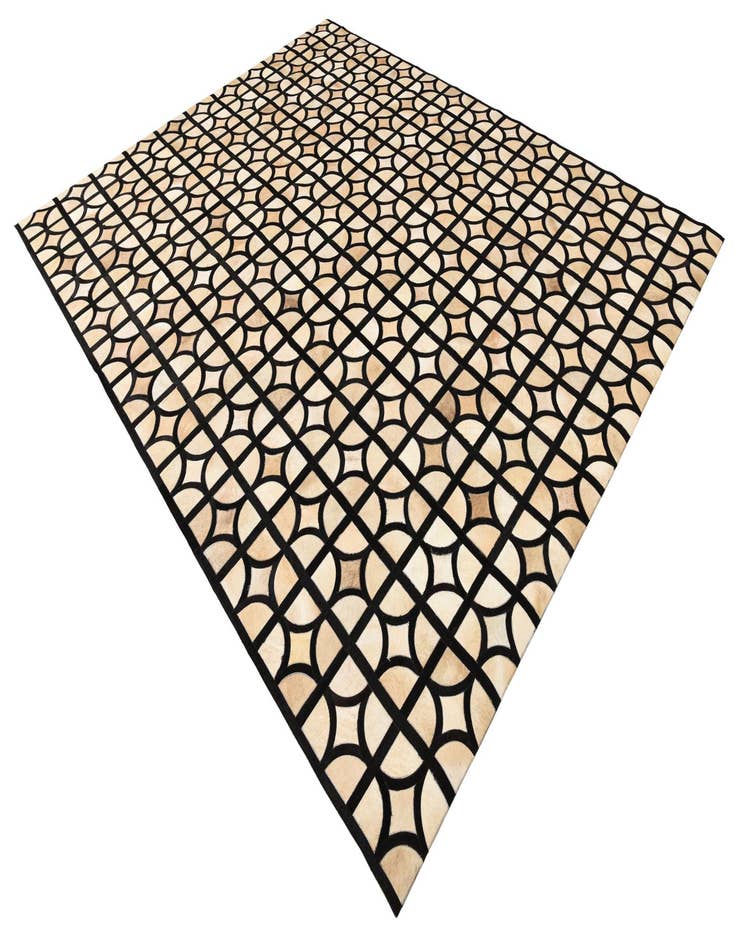 Detail image of 8' 1 x 10' Cowhide Leather Rug