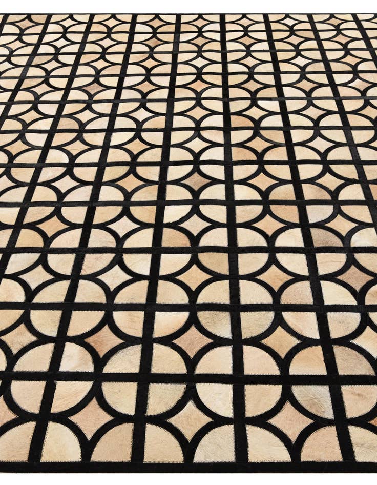 Detail image of 8' 1 x 10' Cowhide Leather Rug