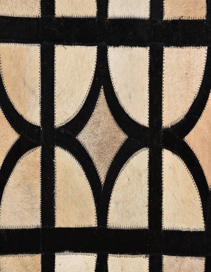 Detail image of 8' 1 x 10' Cowhide Leather Rug