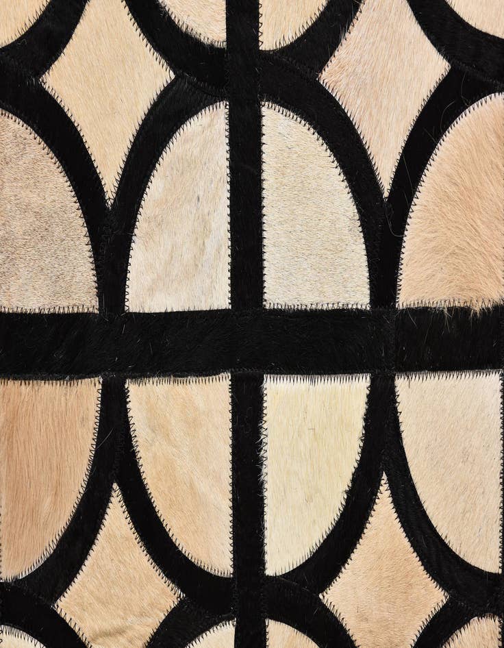 Detail image of 8' 1 x 10' Cowhide Leather Rug
