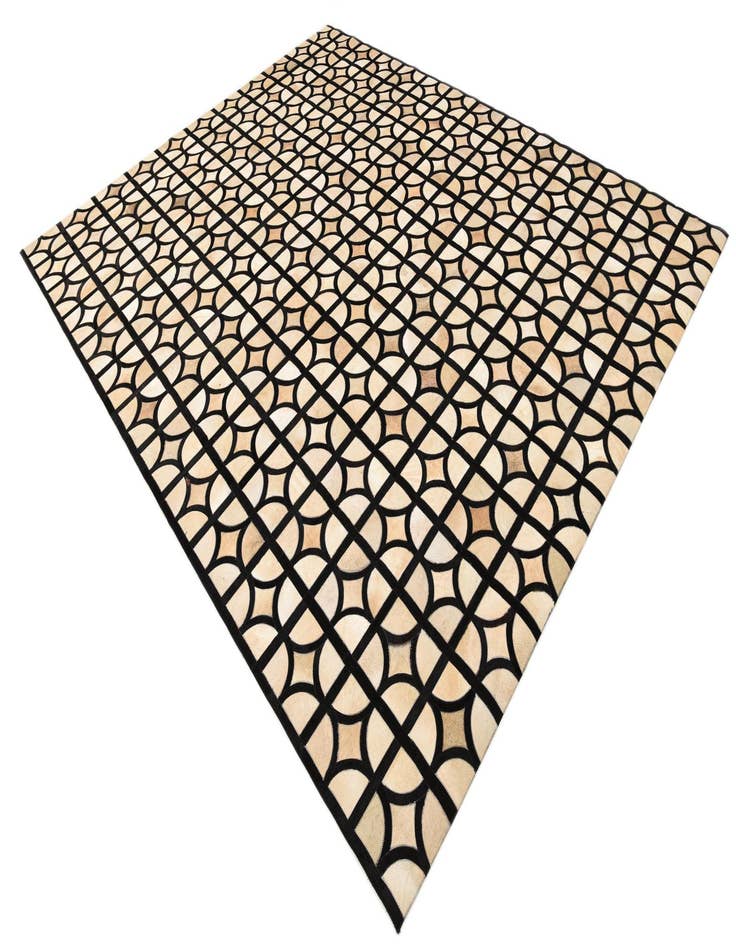Detail image of 8' 2 x 10' Cowhide Leather Rug