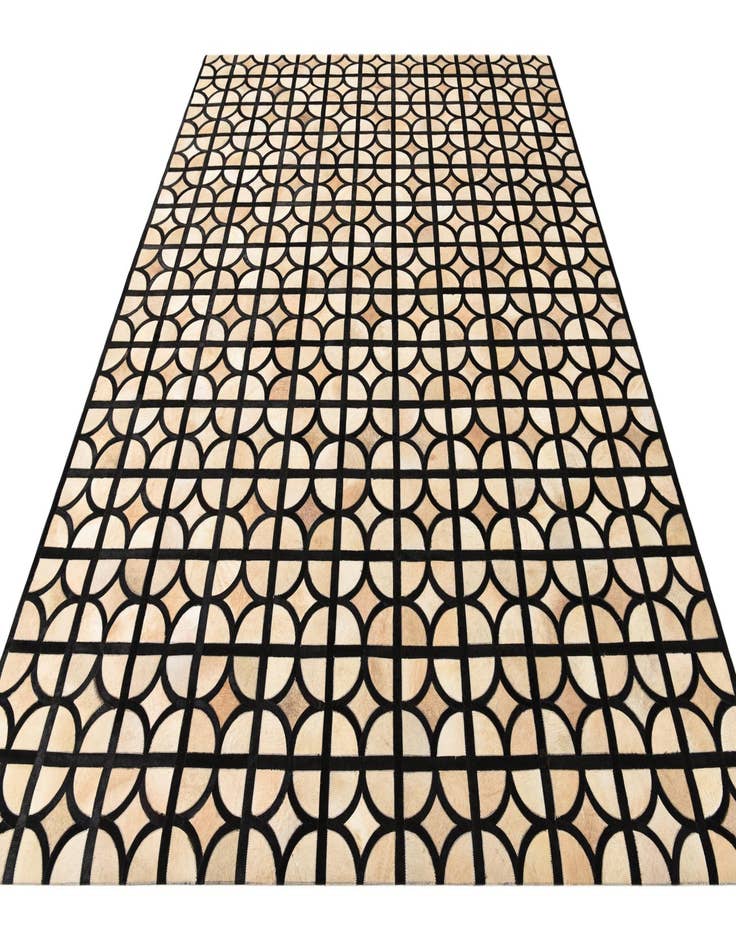Detail image of 8' 2 x 10' Cowhide Leather Rug