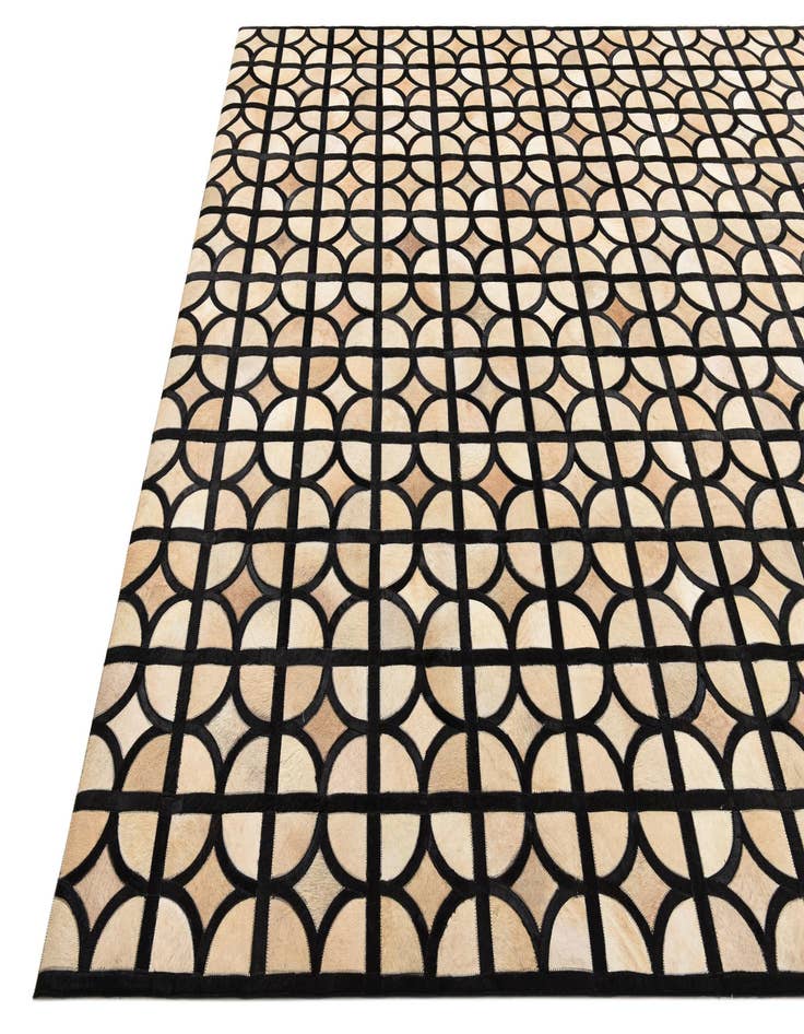 Detail image of 8' 2 x 10' Cowhide Leather Rug