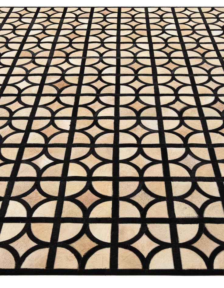 Detail image of 8' 2 x 10' Cowhide Leather Rug