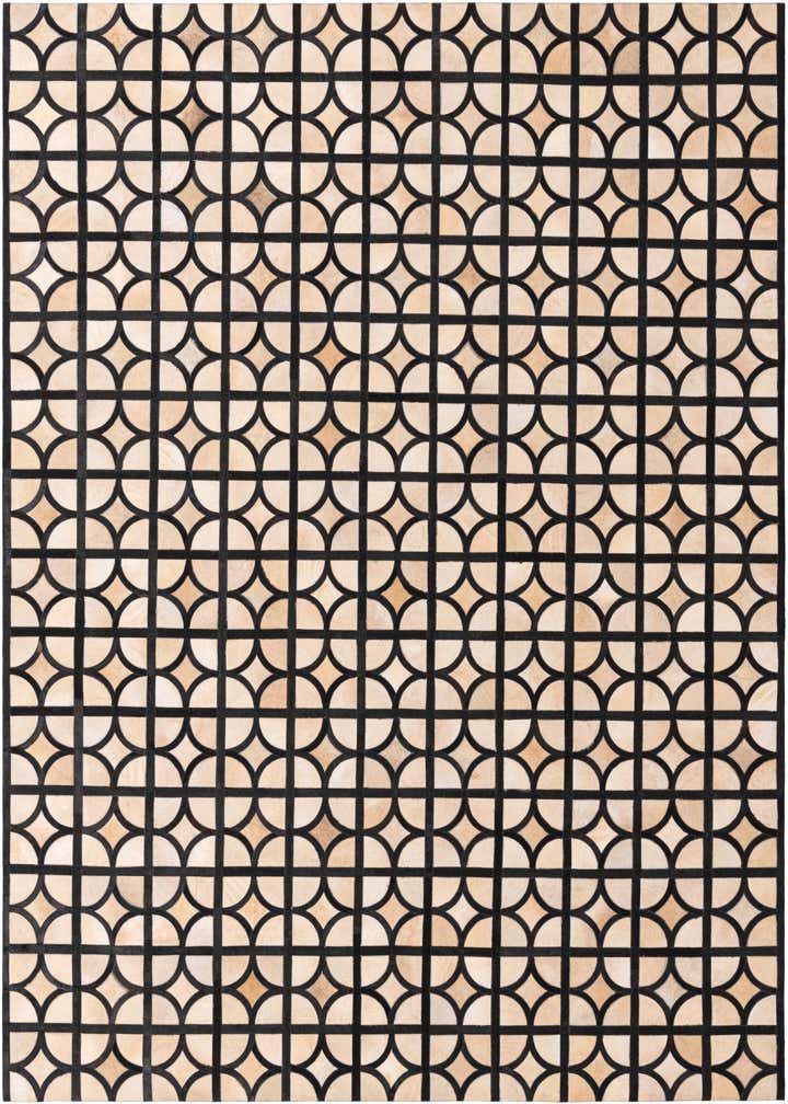 8' 2 x 10' Cowhide Leather Rug