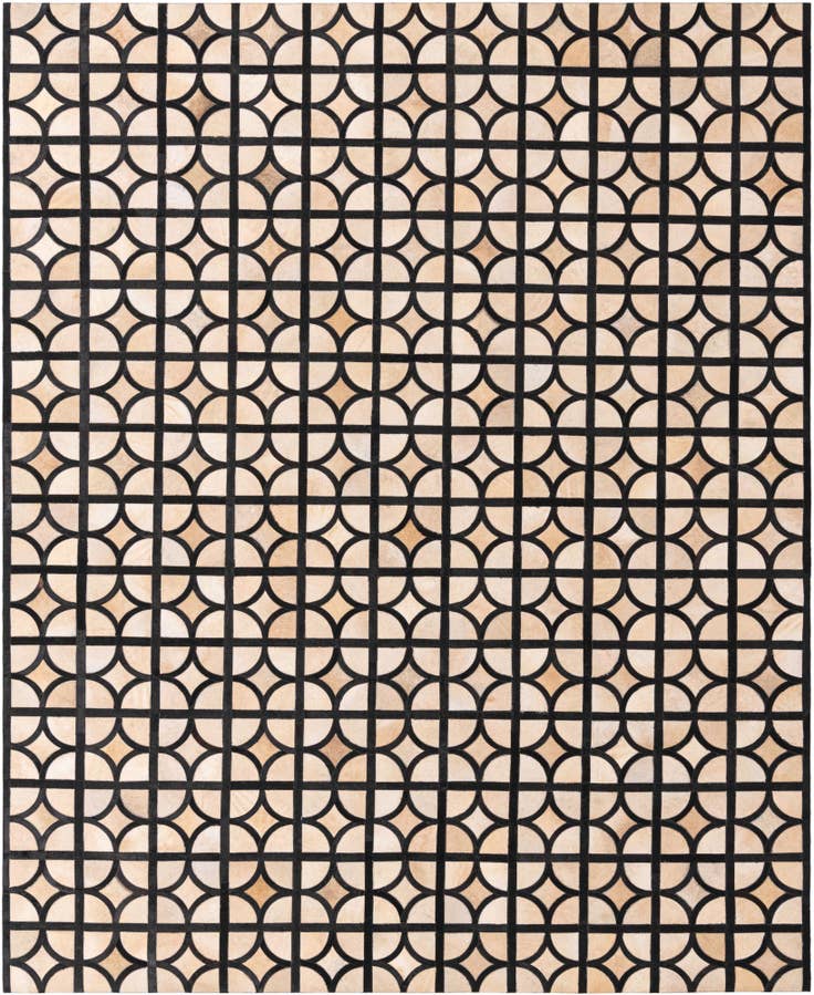 Detail image of 8' 2 x 10' Cowhide Leather Rug
