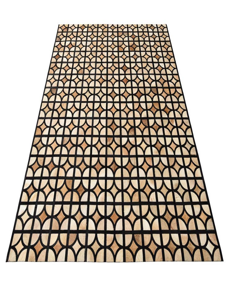 Detail image of 8' 1 x 10' Cowhide Leather Rug